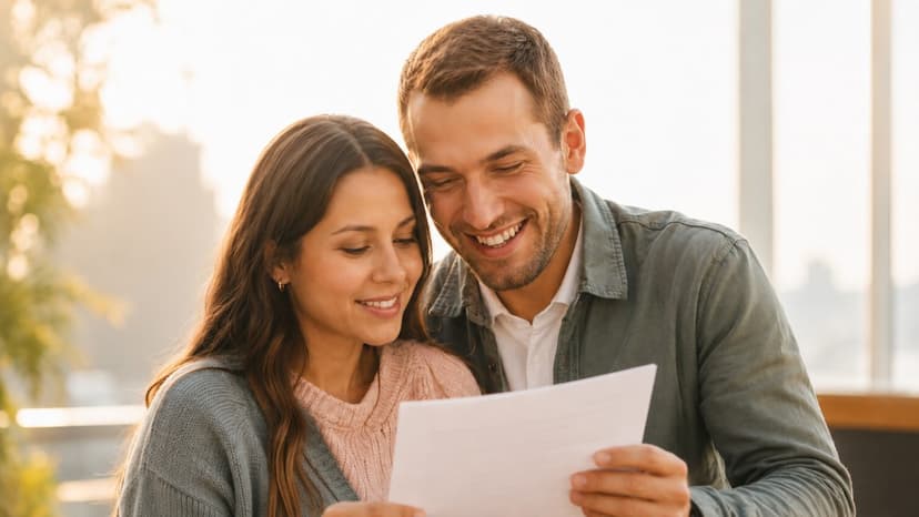 Illustrative example — person reviewing relocation plans outdoors